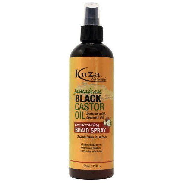 Kuza Jamaican Black Castor Oil Conditioning Braid Spray 12 Oz - gtwtoporld.com