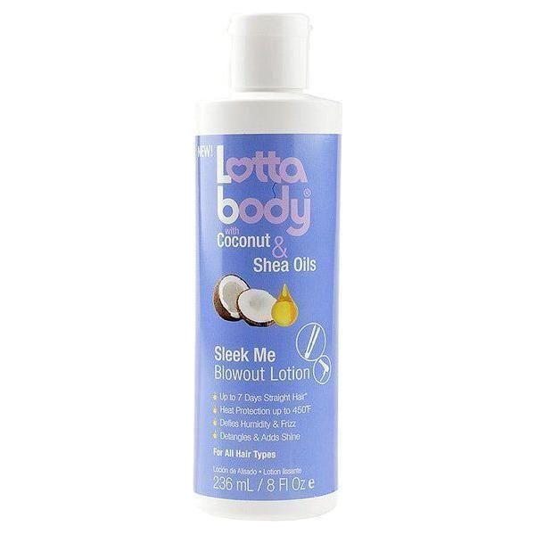 Lottabody Coconut &amp; Shea Oils Sleek Me Blowout Lotion 236ml - gtwtoporld.com