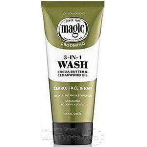 Magic Grooming 3 In 1 Wash Kakaobutter &amp; Zedernholzöl für Bart, Gesicht und Haar 177ml - gtwtoporld.com