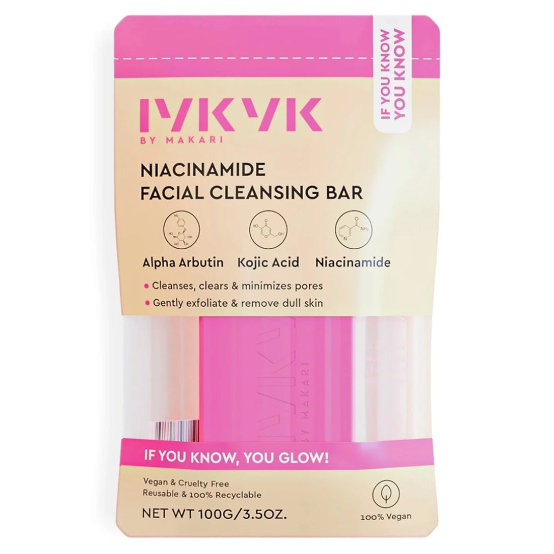 Makari Niacinamide Facial Cleansing Bar Soap 100g - gtwtoporld.com