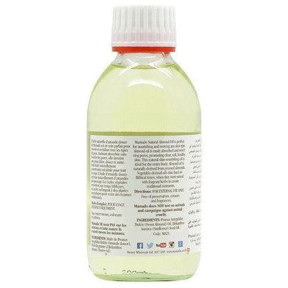 Mamado 100% Natural Almond Oil 200ml - gtwtoporld.com
