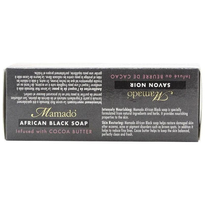 Mamado African Black Soap Infused with Cocoa Butter 200g - gtwtoporld.com