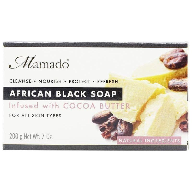 Mamado African Black Soap Infused with Cocoa Butter 200g - gtwtoporld.com