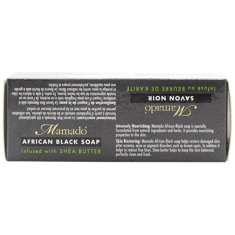 Mamado African Black Soap Infused with Shea Butter 200g - gtwtoporld.com