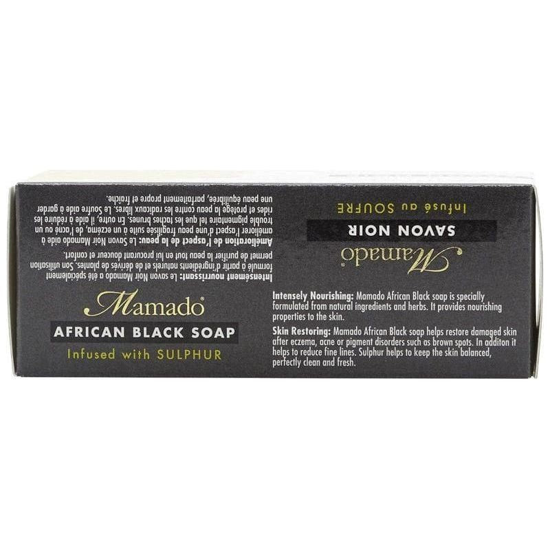 Mamado African Black Soap Infused with Sulphur 200g - gtwtoporld.com