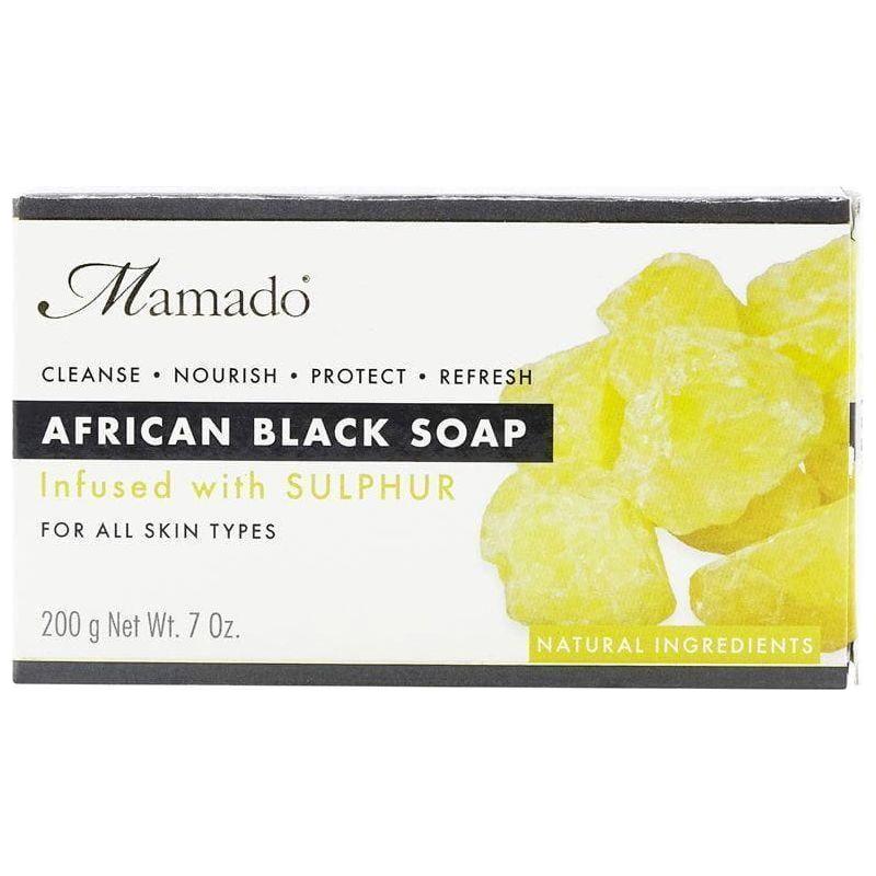Mamado African Black Soap Infused with Sulphur 200g - gtwtoporld.com
