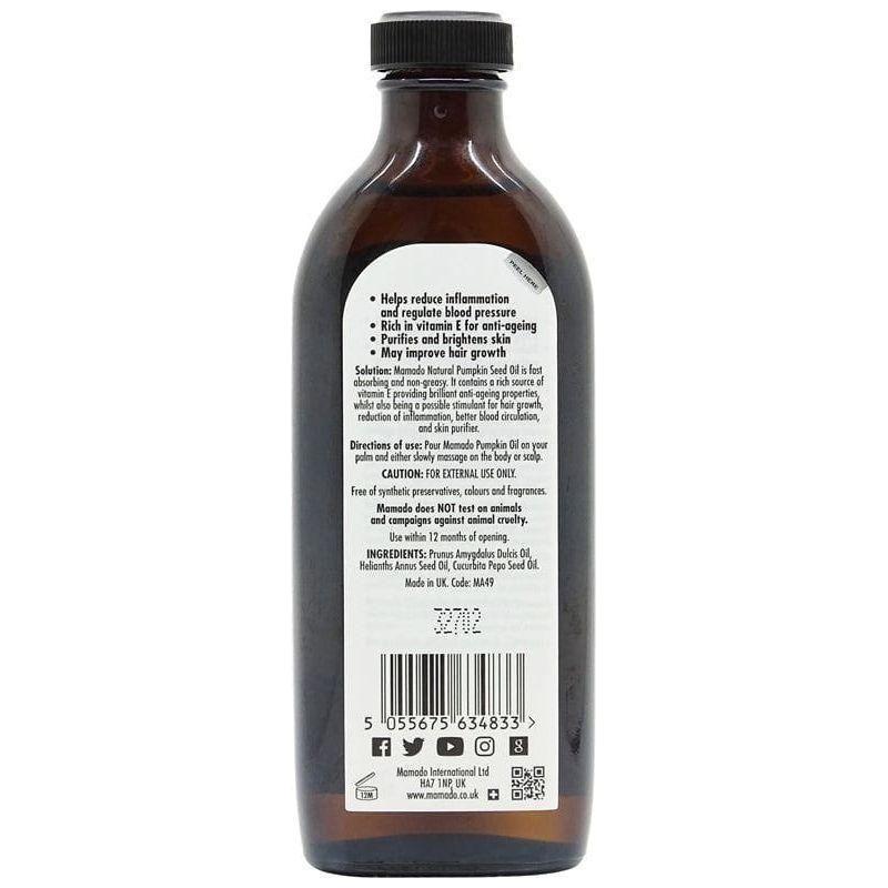 Mamado Natural Pumpkin Seed Oil 150ml - gtwtoporld.com