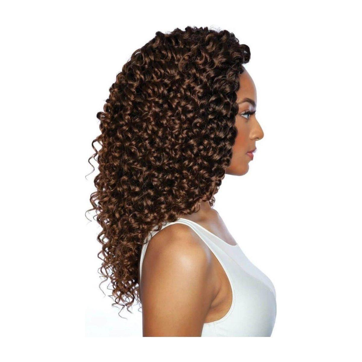 Mane Concept Afri - Naptural Caribbean 3X Sassy Curl Crochet Braid Kanekalon + Toyokalon Fiber 14" - gtwtoporld.com