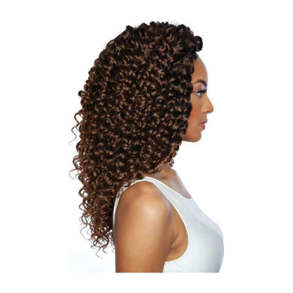 Mane Concept Afri - Naptural Caribbean 3X Sassy Curl Crochet Braid Kanekalon + Toyokalon Fiber 14" - gtwtoporld.com