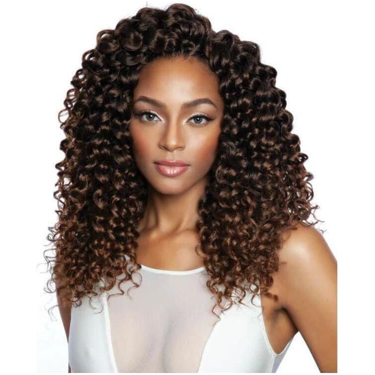 Mane Concept Afri - Naptural Caribbean 3X Sassy Curl Crochet Braid Kanekalon + Toyokalon Fiber 14" - gtwtoporld.com