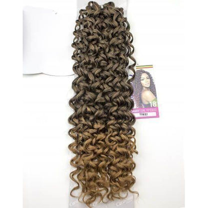 Mane Concept Afri - Naptural Caribbean Sassy Curl Crochet Braid Kanekalon + Toyokalon Fiber 18" - gtwtoporld.com