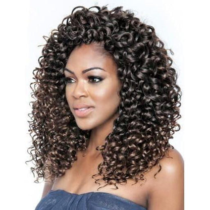 Mane Concept Afri - Naptural Caribbean Sassy Curl Crochet Braid Kanekalon + Toyokalon Fiber 18" - gtwtoporld.com