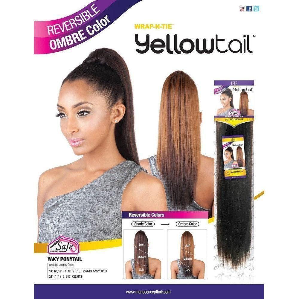 Mane Concept Ombre Yaky Ponytail 18" - Synthetic Hair - gtwtoporld.com