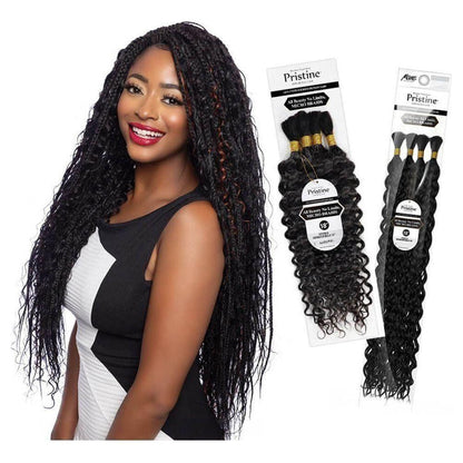 Mane Concept Pristine Water Bulk 100% Unprocessed Human Hair Braids 18" / 24" - gtwtoporld.com