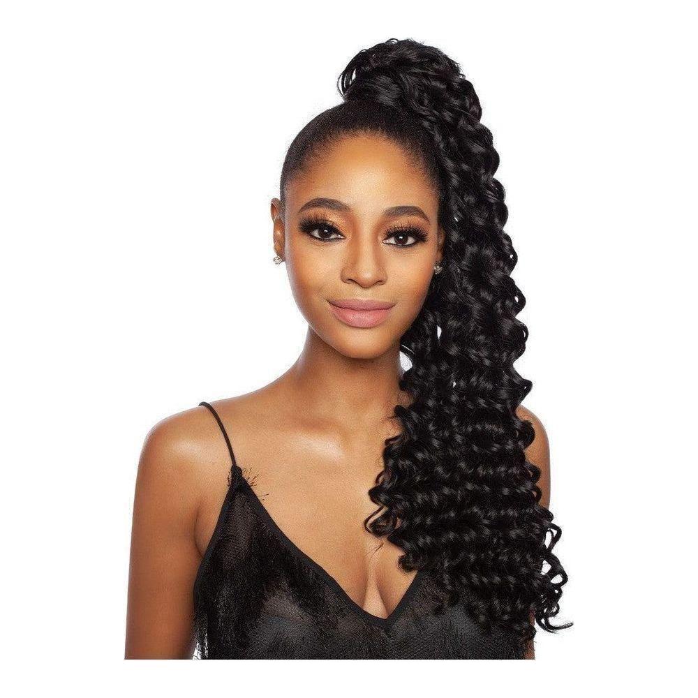 Mega Brazilian Ponytail Closure Human WANDER CURL 22" - gtwtoporld.com