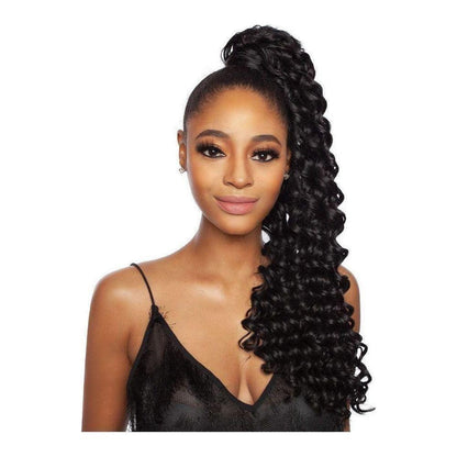 Mega Brazilian Ponytail Closure Human WANDER CURL 22" - gtwtoporld.com