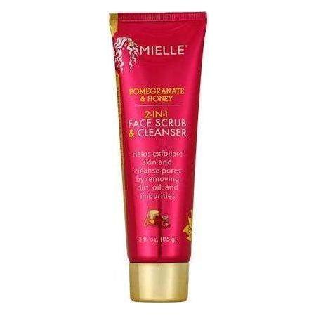 Mielle Pomegranate &amp; Honey 2 - In - 1 Face Scrub &amp; Cleanser 85g - gtwtoporld.com