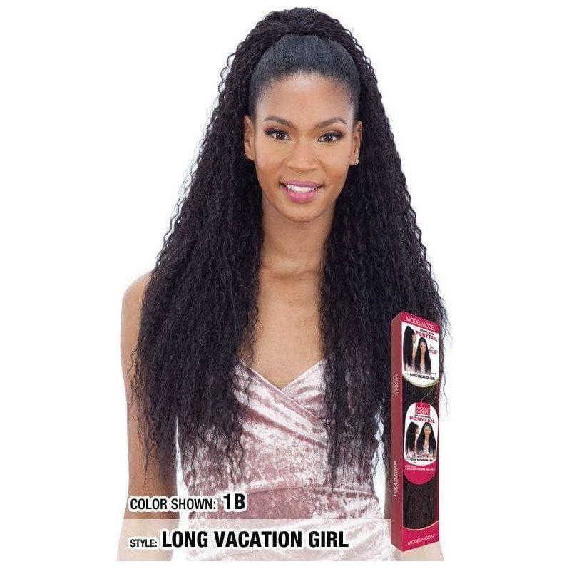 Modelmodel Ponytail Long Vacation Girl _ Kunsthaar - gtwtoporld.com