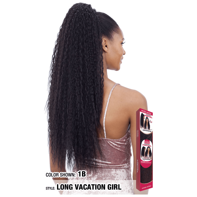 Modelmodel Ponytail Long Vacation Girl _ Kunsthaar - gtwtoporld.com
