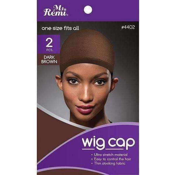 Ms.Remi Wig Cap 2pc Dark Brown - gtwtoporld.com