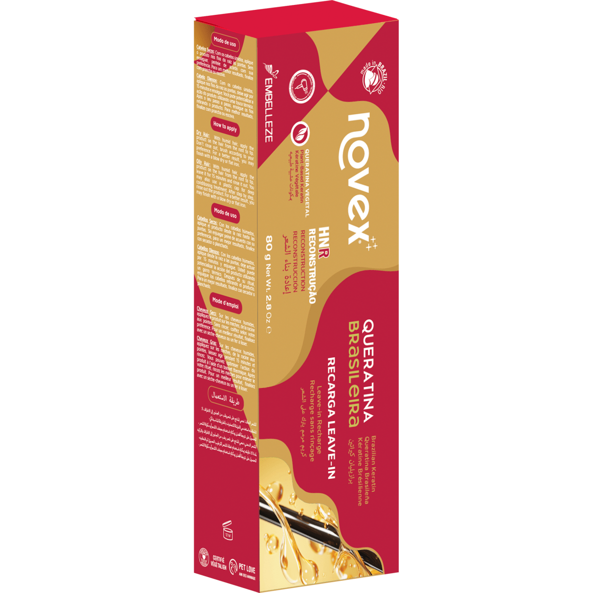 Novex Keratin Recharge 80 g - gtwtoporld.com