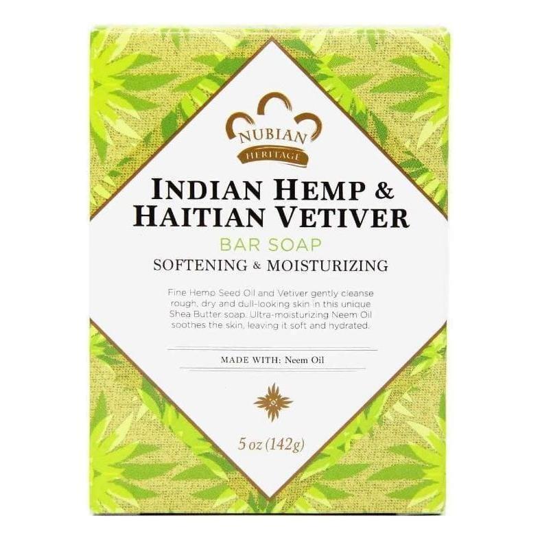 Nubian Indian Hemp &amp; Haitian Vetiver Soap 142g - gtwtoporld.com