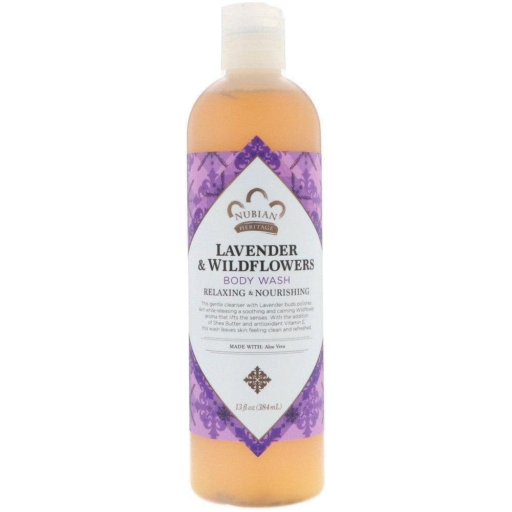 Nubian Lavender &amp; Wildflowers Body Wash 13Oz - gtwtoporld.com