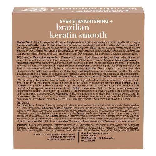 OGX Brazilian Keratin Smooth Shampoo Bar 80g - gtwtoporld.com