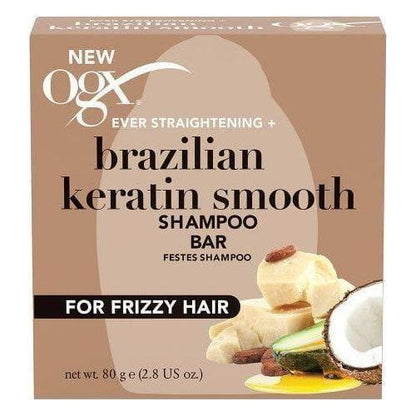 OGX Brazilian Keratin Smooth Shampoo Bar 80g - gtwtoporld.com