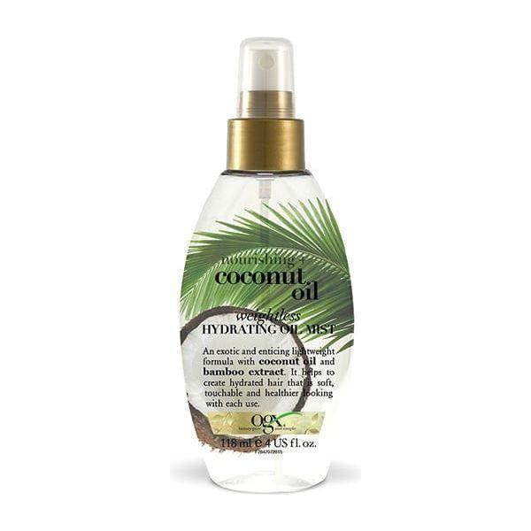 OGX Nourishing Coconut Oil Weightless Hydrating Oil Mist Spray 118ml - gtwtoporld.com