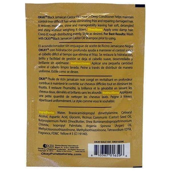 Okay Black Jamaican Castor Oil Leave - In Conditioner 44ml - gtwtoporld.com