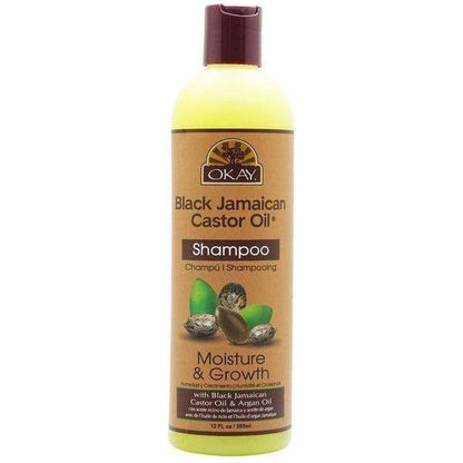 Okay Black Jamaican Castor Oil Shampoo Moisture &amp; Growth 355ml - gtwtoporld.com