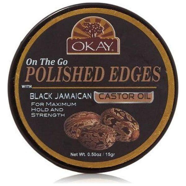 Okay Polished Edges Black Jamaican Castor Oil 15g - gtwtoporld.com