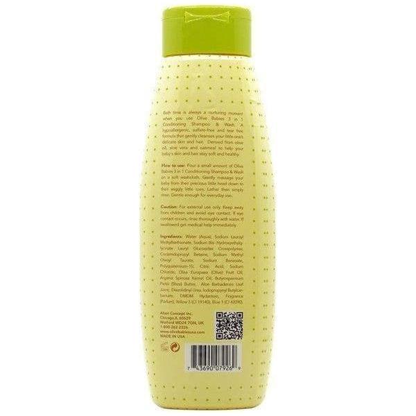 Olive Babies 3 in 1 Conditioning Shampoo &amp; Body Wash 414ml - gtwtoporld.com