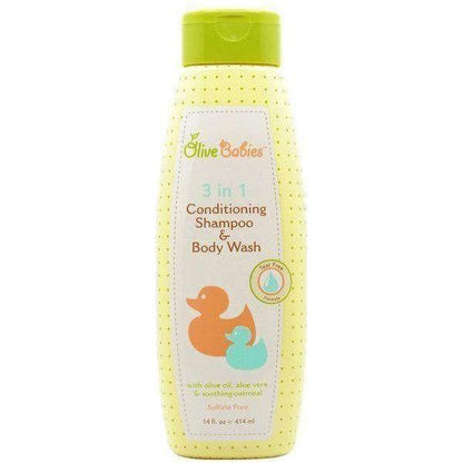 Olive Babies 3 in 1 Conditioning Shampoo &amp; Body Wash 414ml - gtwtoporld.com