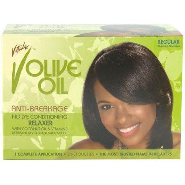 Olive Oil No - Lye Relaxer Kit Regular One Application - gtwtoporld.com