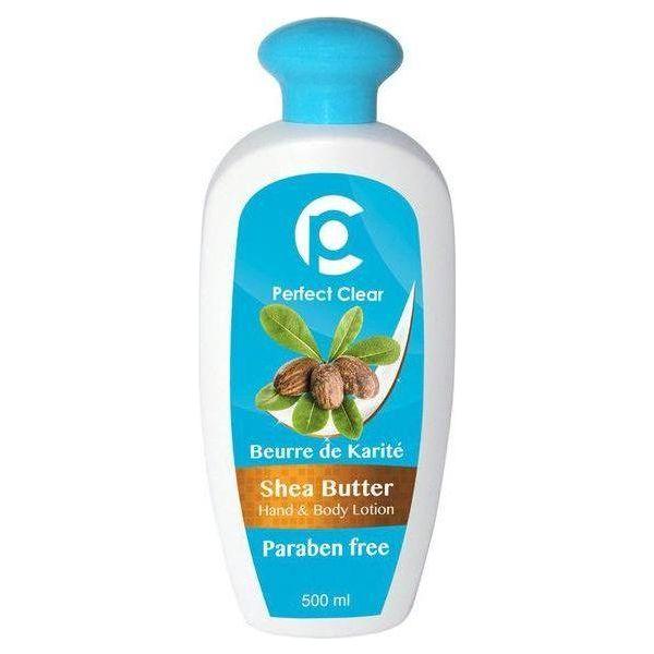 Perfect Clear Shea Butter Hand &amp; Body Lotion, Paraben free 500ml - gtwtoporld.com