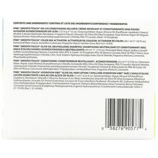 Pink Smooth Touch Olive Oil No - Lye Relaxer Kit Regular - gtwtoporld.com