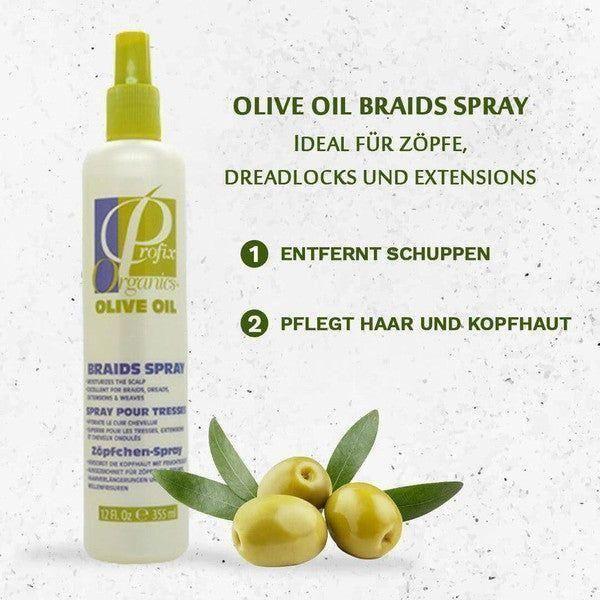 Profix Organics Olive Oil Braids Spray 355ml - gtwtoporld.com