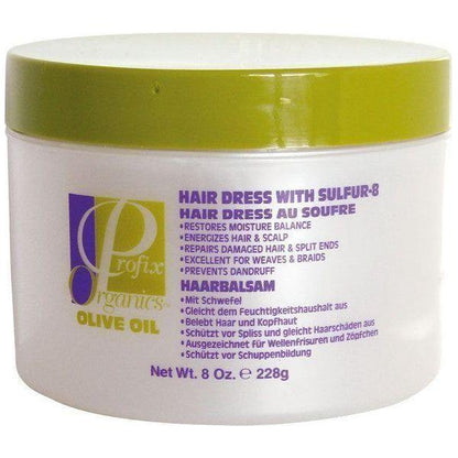 Profix Organics Olive Oil Hair Dress with Sulfur - 8 237ml - gtwtoporld.com