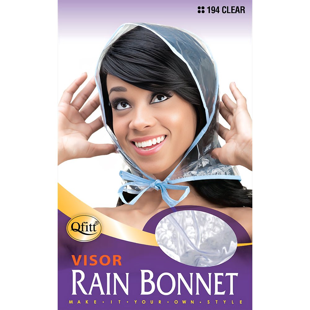 Qfitt Large Rain Bonnet - Clear - gtwtoporld.com