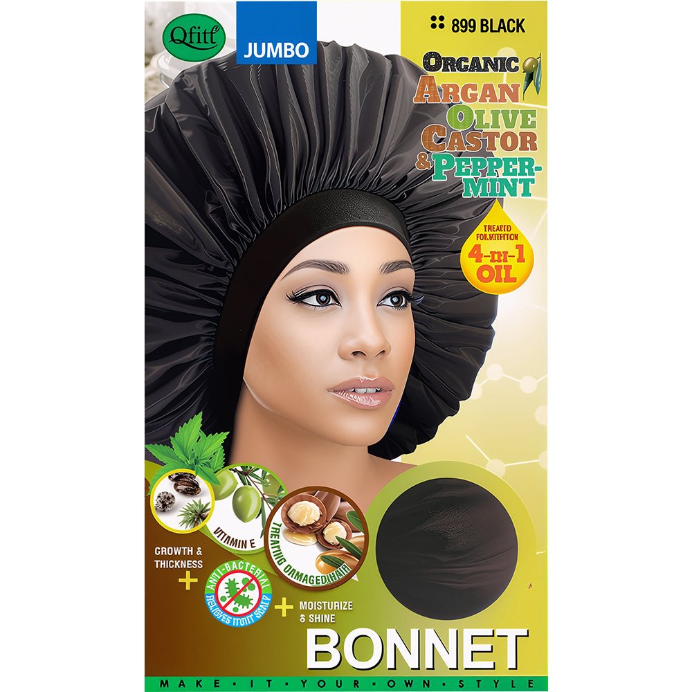 Qfitt Organic Black Bonnet (Jumbo / Large) - gtwtoporld.com