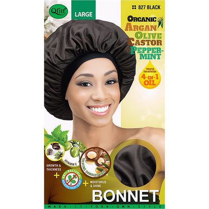 Qfitt Organic Black Bonnet (Jumbo / Large) - gtwtoporld.com