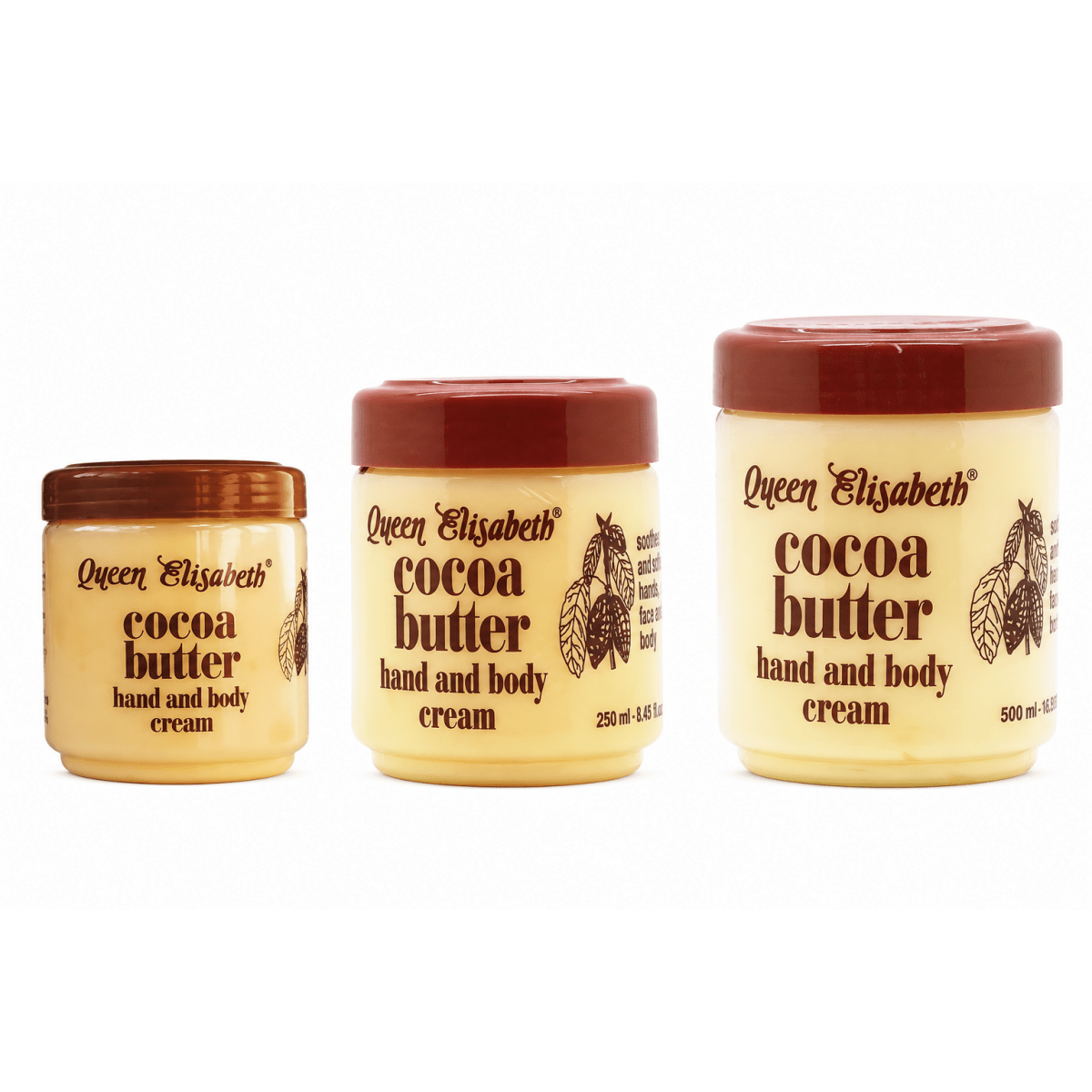Queen Elisabeth Coca Butter Hand &amp; Body Cream (125/250/500)ml - gtwtoporld.com