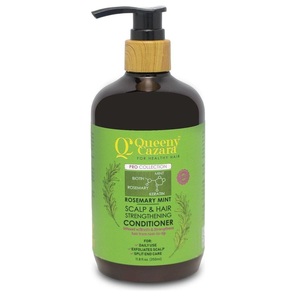 Queeny Cazara Rosemary Mint Sclap &amp; Hair Strengthning Conditioner 350ml - gtwtoporld.com