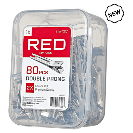 Red By Kiss 1 3/4 Double Prong Clips 80 PCS - gtwtoporld.com