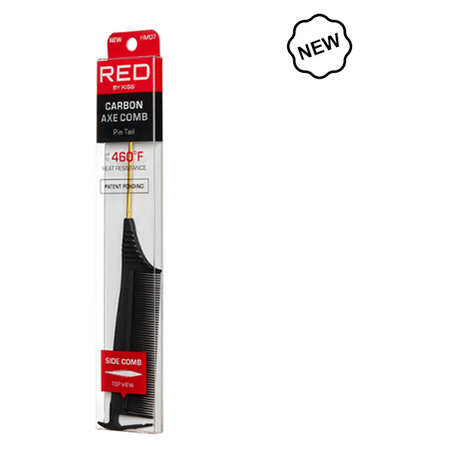 Red by Kiss Carbon Axe Pin/Rat Tail Side Comb - gtwtoporld.com