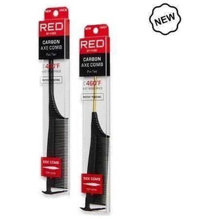 Red by Kiss Carbon Axe Pin/Rat Tail Side Comb - gtwtoporld.com