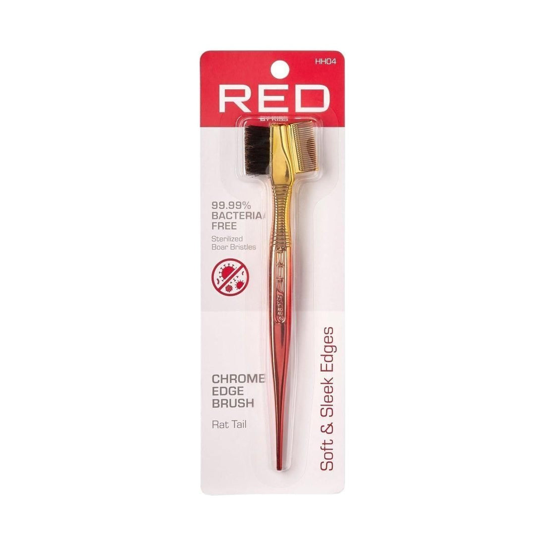 Red By Kiss Edge brush Ombre Chrome Rattail - gtwtoporld.com