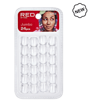 Red By Kiss Jumbo Hair Beads Jumbo 24pcs - gtwtoporld.com